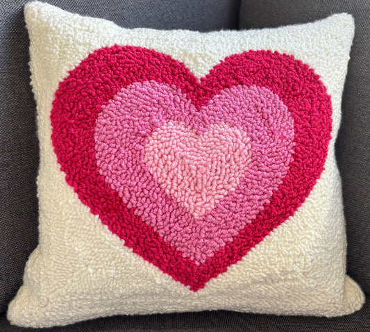 Punch Needle kussenhoes pakket Heart