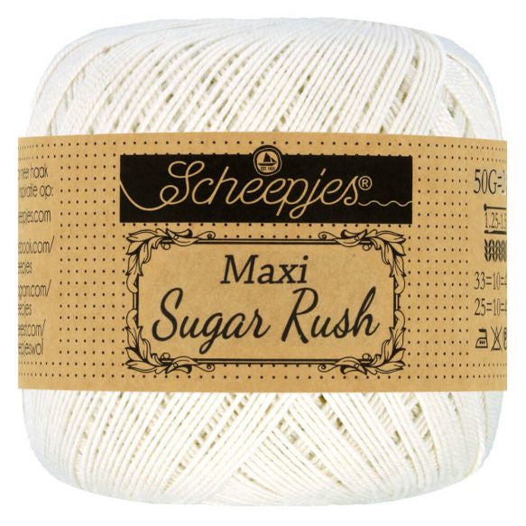 Scheepjes Sugar Rush - Bridal White 105, 25 gram