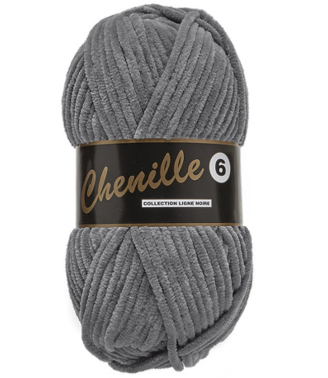 Lammy Yarns Chenille 6 - Grey 002