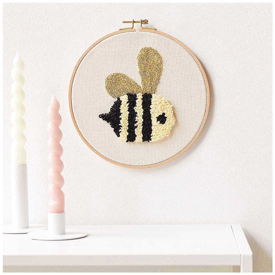 Rico Design Punch Needle Kit -  Bee