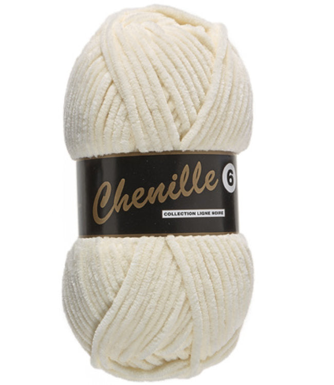 Lammy Yarns Chenille 6 - Cream 016