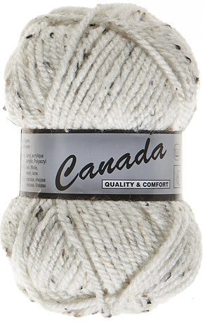 Lammy Yarns Canada - Tweed Creme/Licht Grijs 405