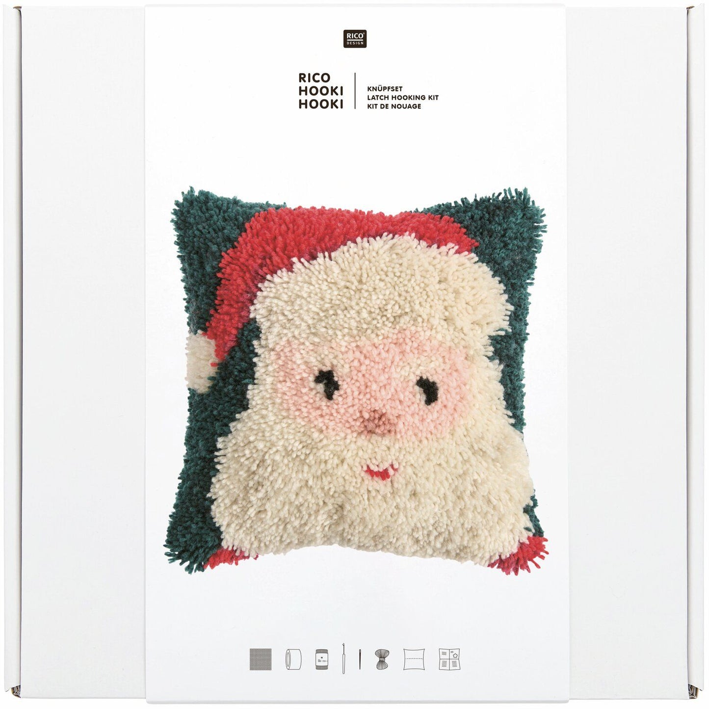 Knoop Pakket Hooki Hooki Kussen Santa