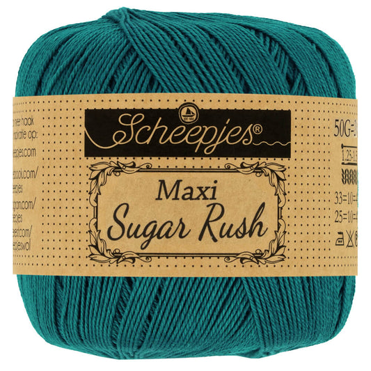 Scheepjes Sugar Rush - Dark Teal 401, 50 gram