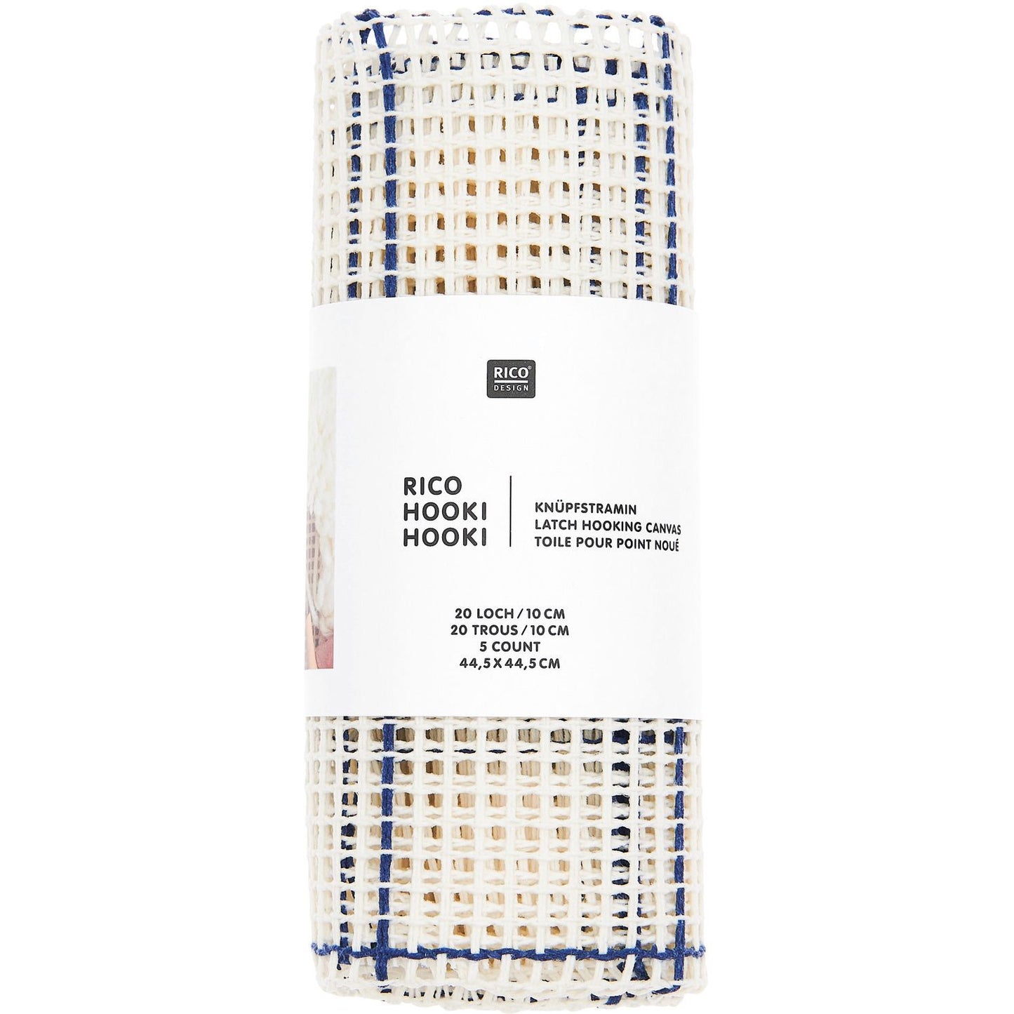 Knoop Stramien (stof) Hooki Hooki 20 gaten/10cm 44,5 x 44,5cm
