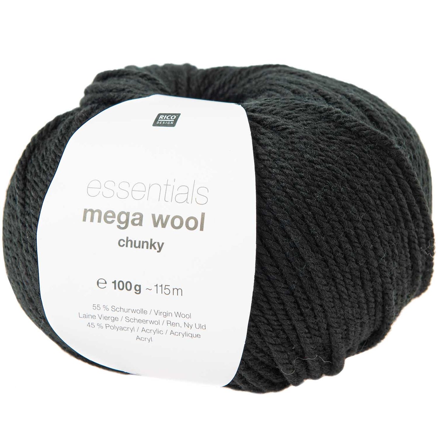 Essentials Mega Wool Chunky - Black 016