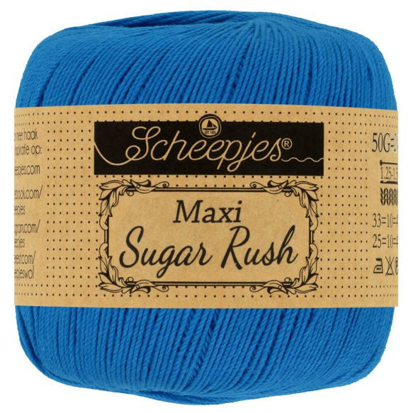 Scheepjes Sugar Rush - Electric Blue 201, 50 gram