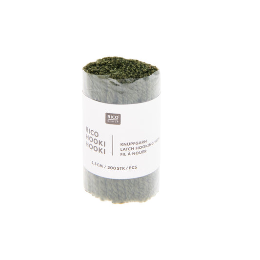 Knoopgaren Hooki Hooki 6,5cm - Olijf