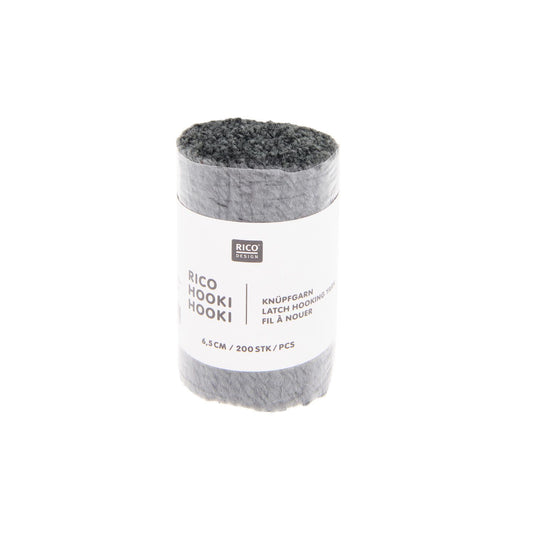 Knoopgaren Hooki Hooki 6,5cm - Antraciet