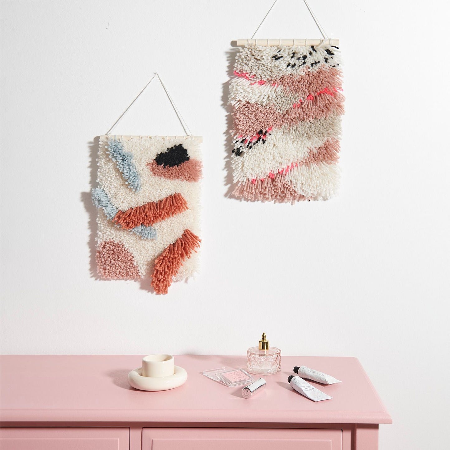 Knoop Pakket Hooki Hooki Muurhanger Neon Landschap