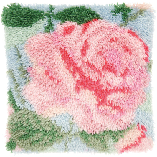 Knoop Pakket Hooki Hooki Kussen Flower Pink