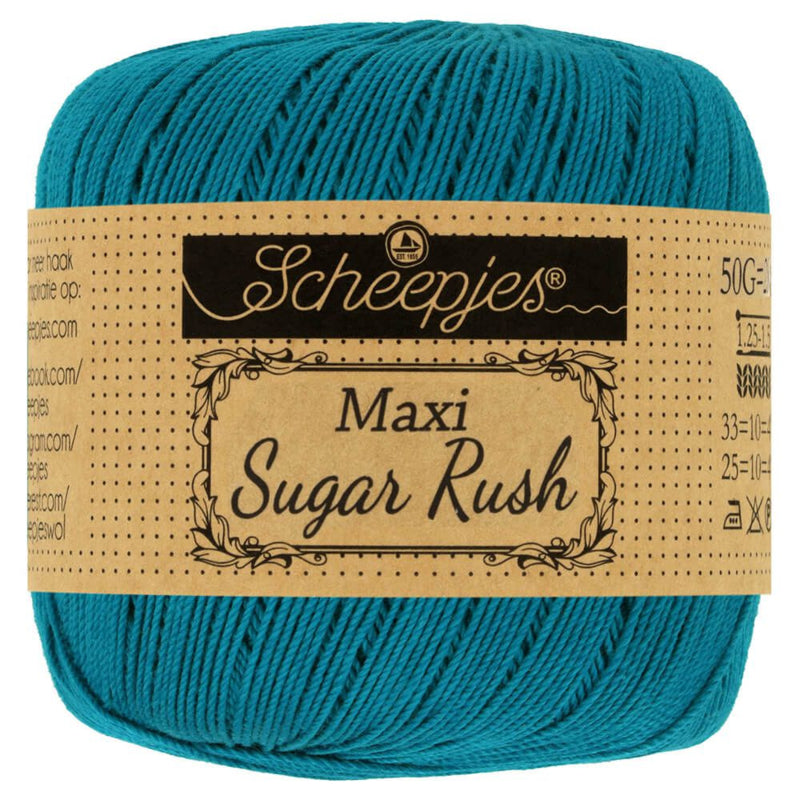 Scheepjes Sugar Rush - Petrol Blue 400, 50 gram