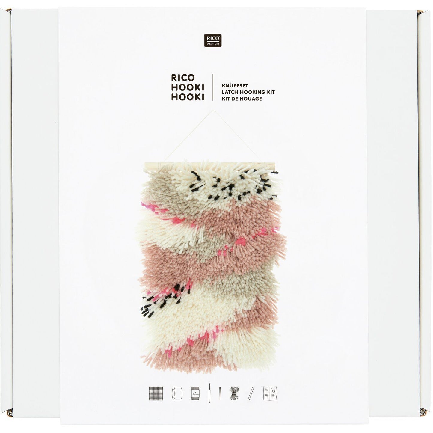 Knoop Pakket Hooki Hooki Muurhanger Neon Landschap