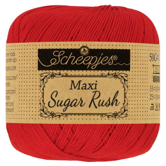 Scheepjes Sugar Rush - Red 722, 25 gram