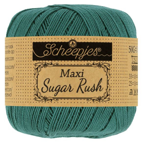 Scheepjes Sugar Rush - Deep Ocean Green 391, 50 gram