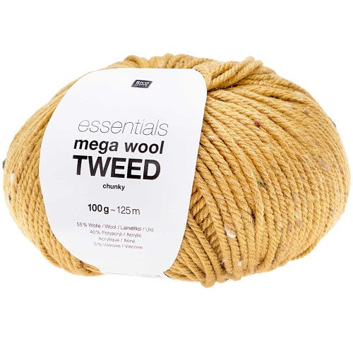 Mega Wool Chunky Tweed - Mustard 006